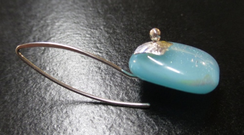 artisan dichroic glass earrings