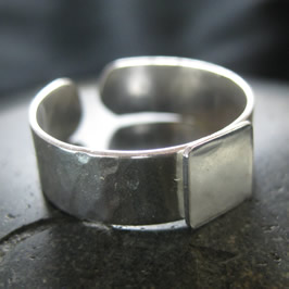 handmade ring blank silver