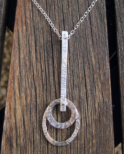 Riveted Silver Pendant