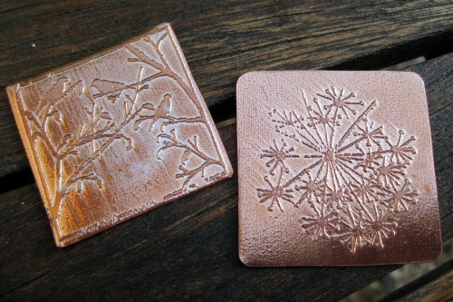 Copper etching - salt water etching workshop