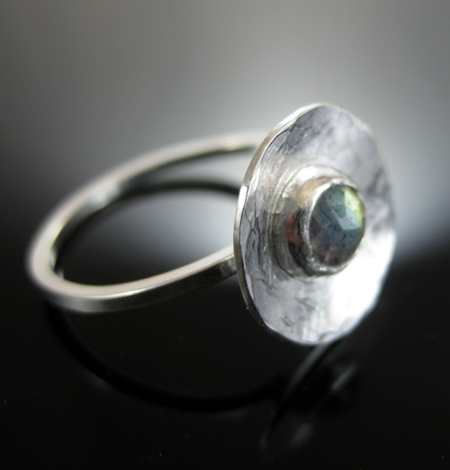 labradorite ring handmade in sterling silver